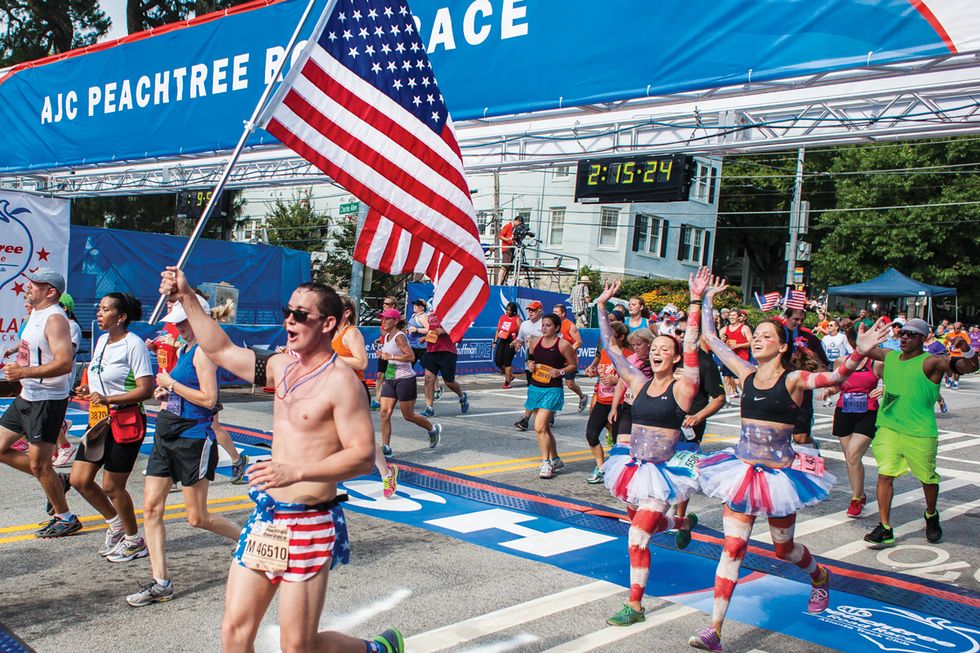 peachtree road race, marathon calendar