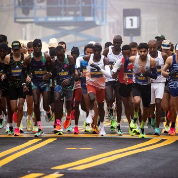 men's pro elite field at the boston marathon 2023