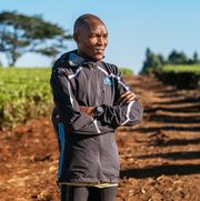 evans chebet after a morning run outside kapsabet kenya