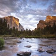 El Capitan rock formation at sunset, Yosemite National Park, California, USA