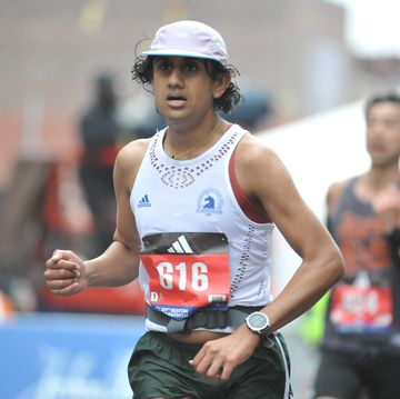 kae ravichandran winner of the 2023 boston marathon non binary division