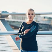 modern young sportswoman
