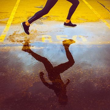 Water, Reflection, Yellow, Leg, Shadow, Footwear, Human leg, Line, Human body, Floor, water, reflection, yellow, leg, shadow, footwear, human leg, line, human body, floor,